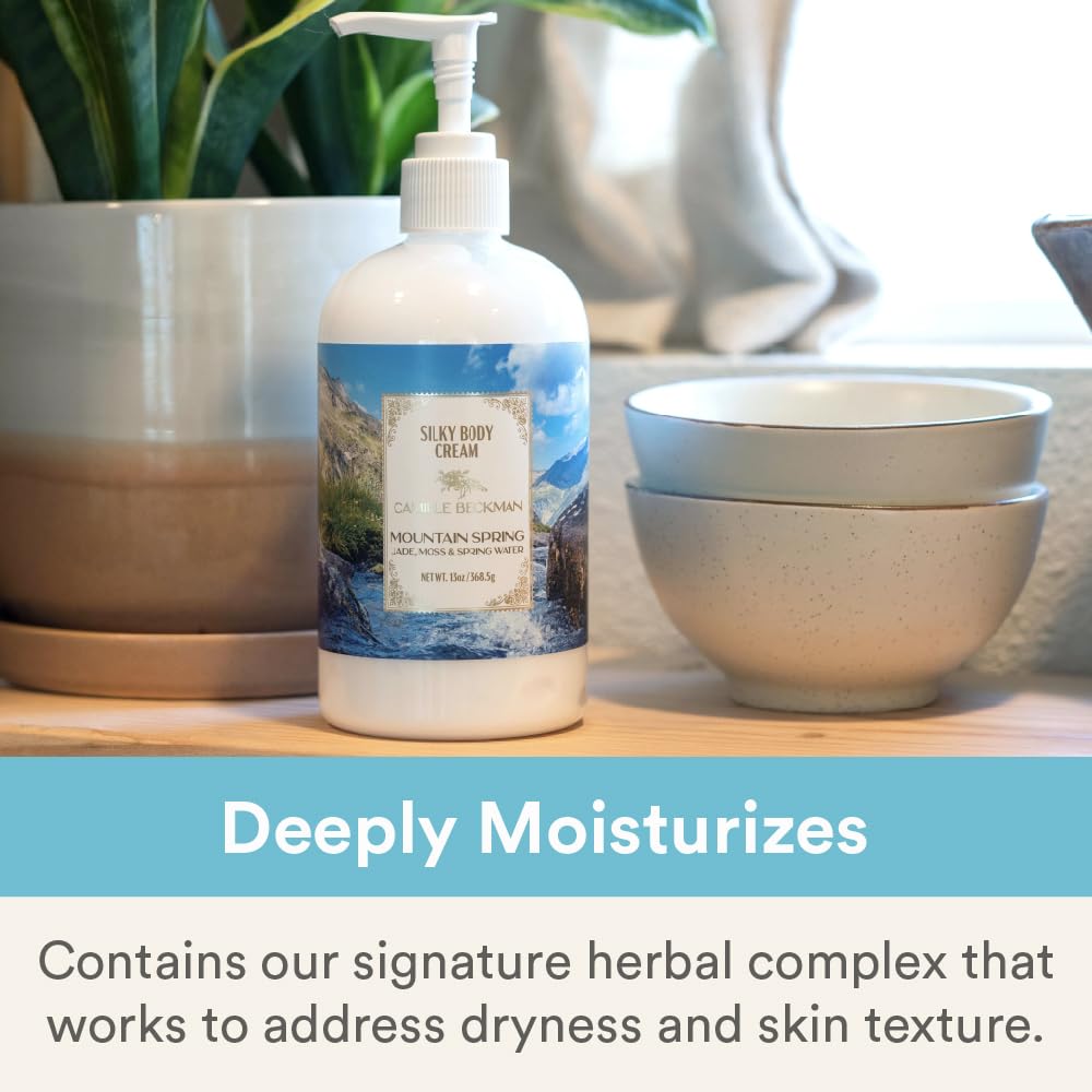 Ingredients include almond oil and glycerin in Camille Beckman formula