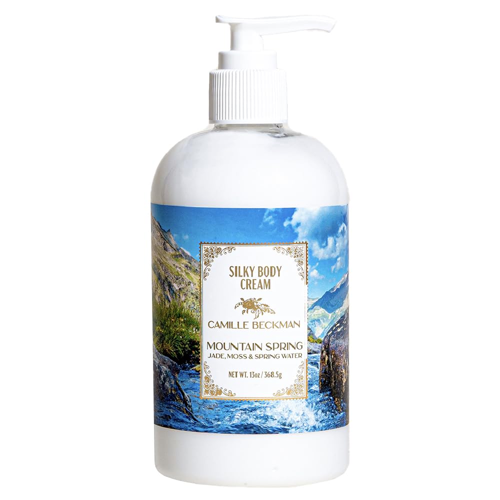 Camille Beckman Mountain Spring Silky Body Cream jar for daily moisturization