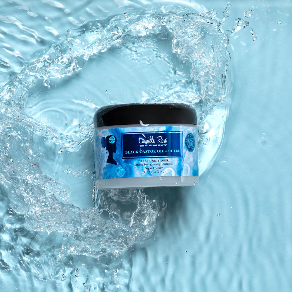 Conditioner rinse with cool water leaves strands refreshed and ready for styling.