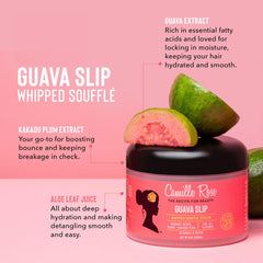 Camille Rose Guava Whipped Cream curls defined with reduced frizz.