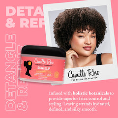 Camille Rose Guava Whipped Cream pump applicator shows easy, smooth application.