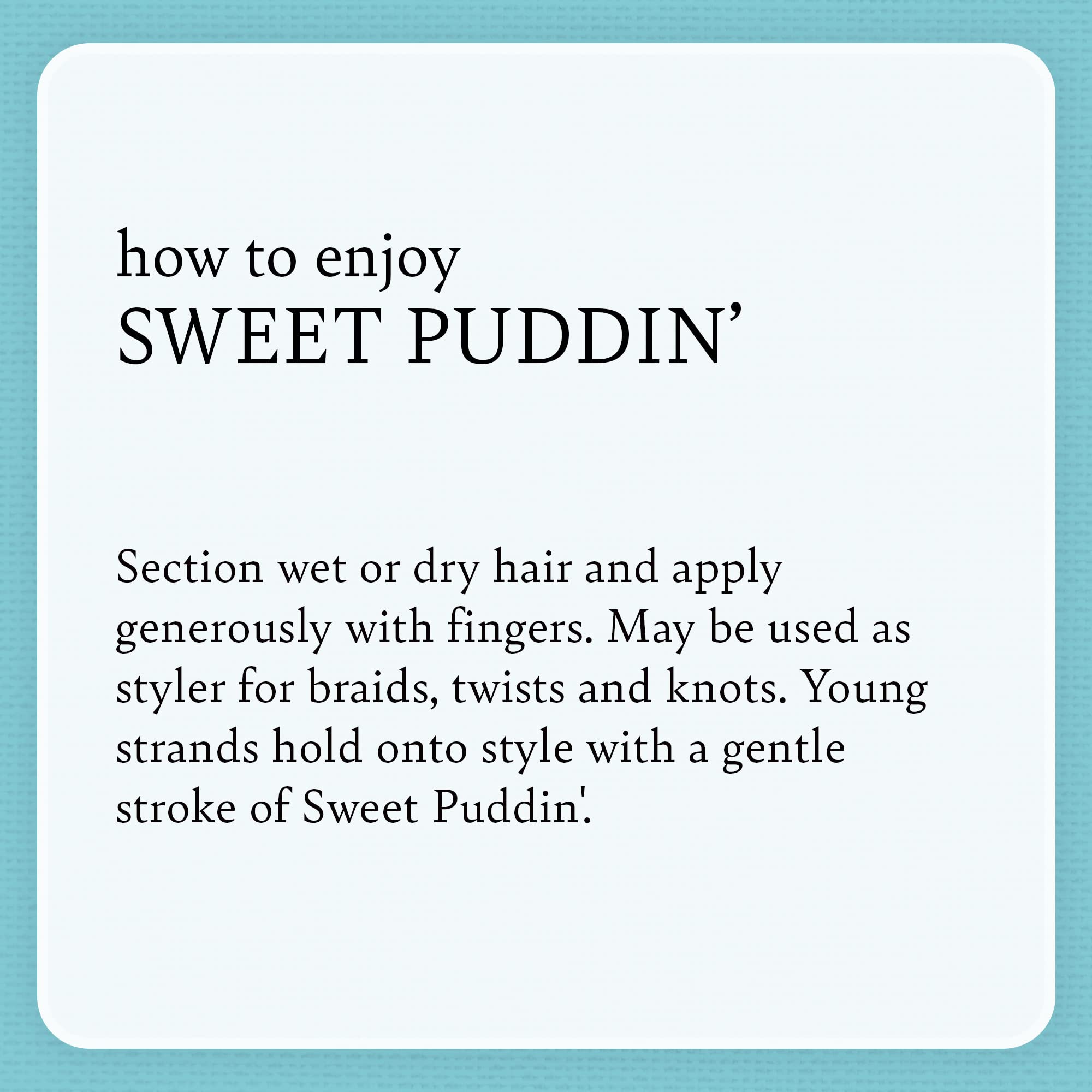 Camille Rose Kids Sweet Puddin’ oil-rich blend supports scalp moisture