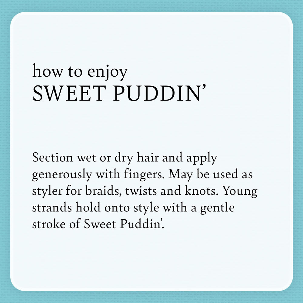 Camille Rose Kids Sweet Puddin’ oil-rich blend supports scalp moisture