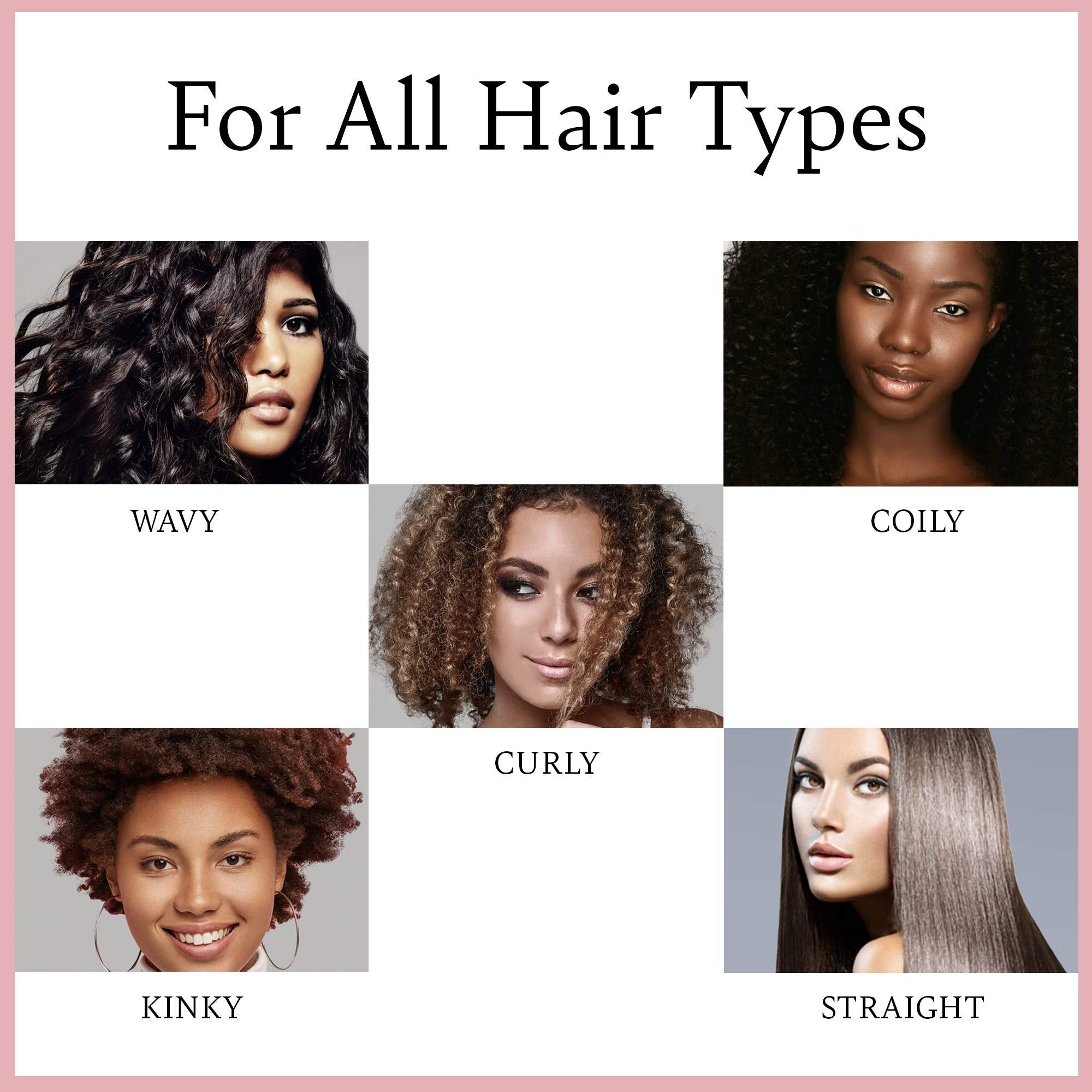 Hair being smoothed after use shows improved manageability.