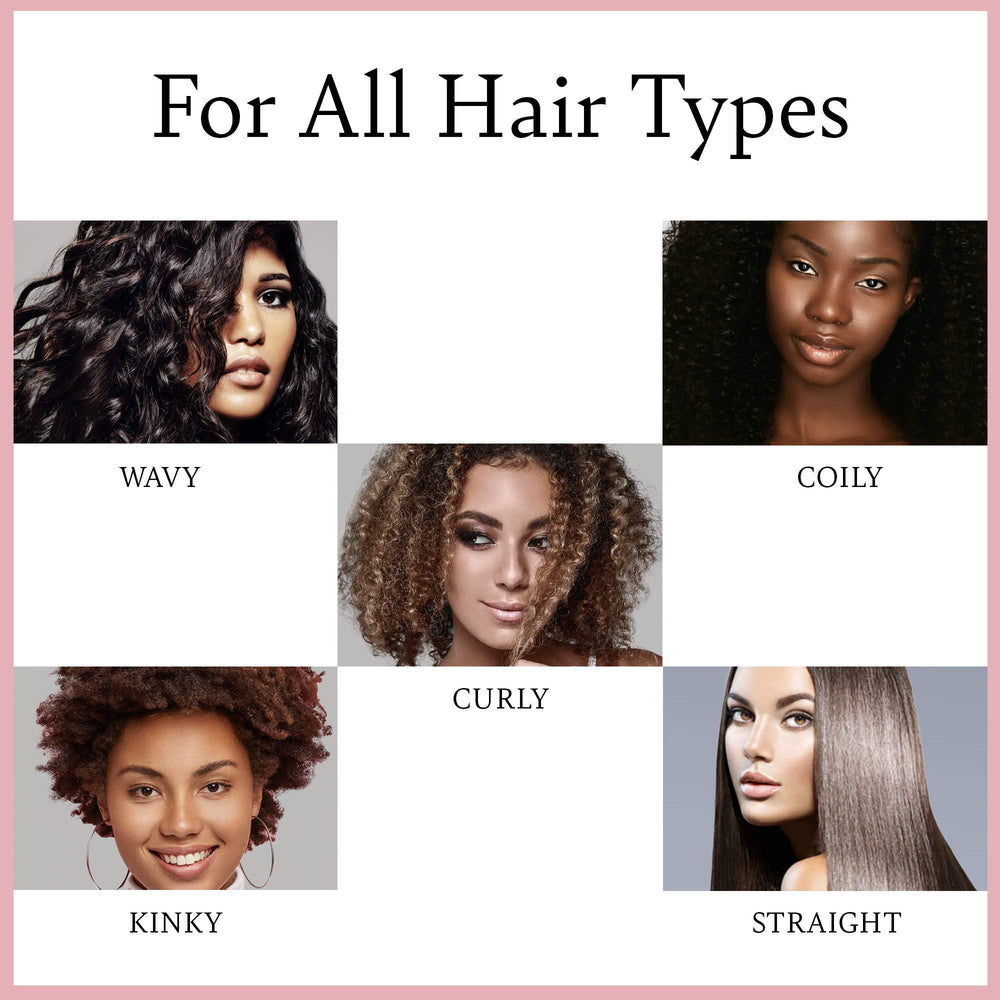 Hair being smoothed after use shows improved manageability.