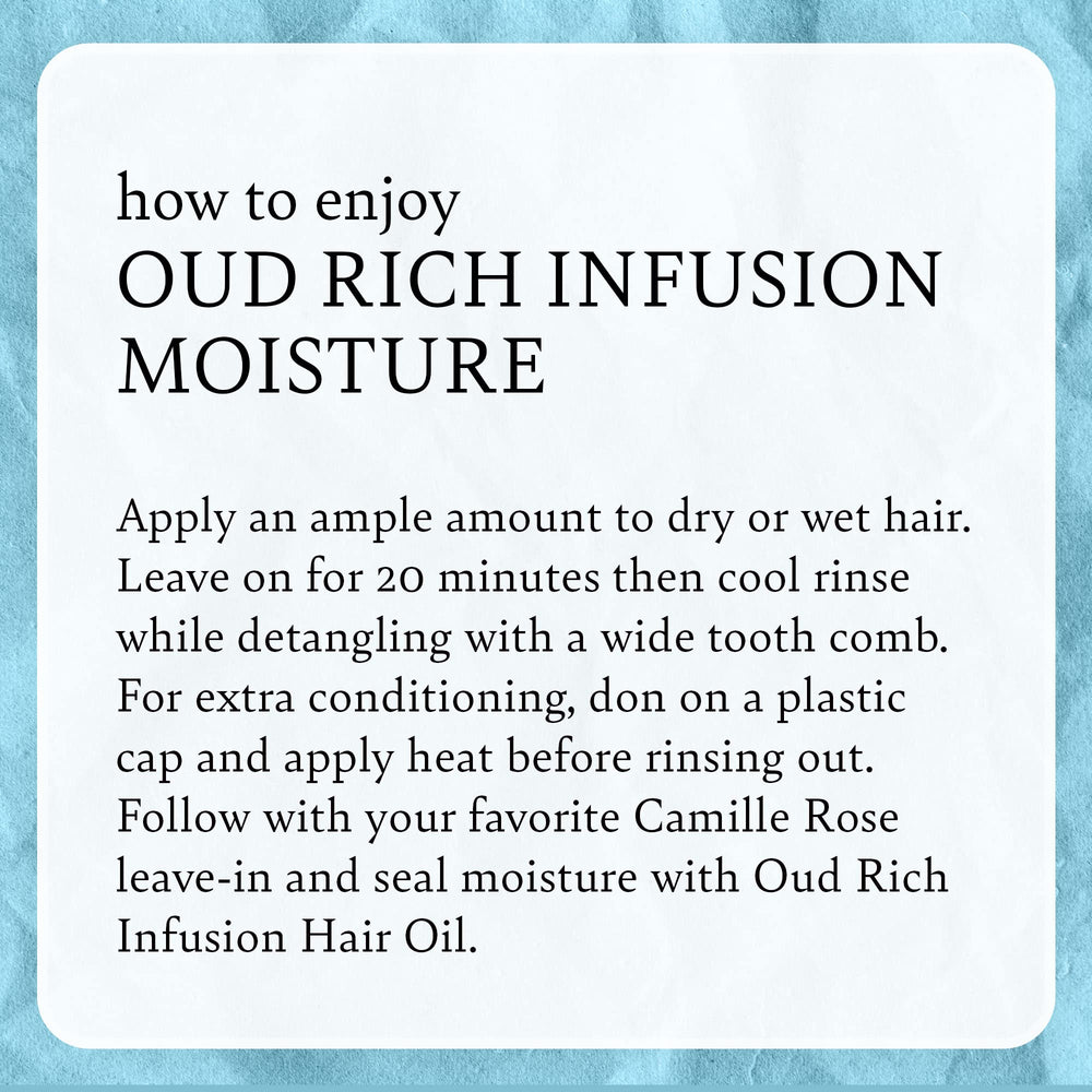 Ingredients slide with olive oil, jojoba, and white tea for nourished strands.