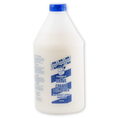 Campbell's pre-mixed shave cream bottle ready for consistent lather