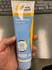 Cancer Council SPF50+ sunscreen texture close-up for smooth fragrance-free protection.