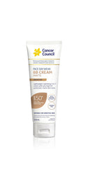 Cancer Council SPF50+ BB Cream Matte Medium Tint bottle provides daily sun protection.