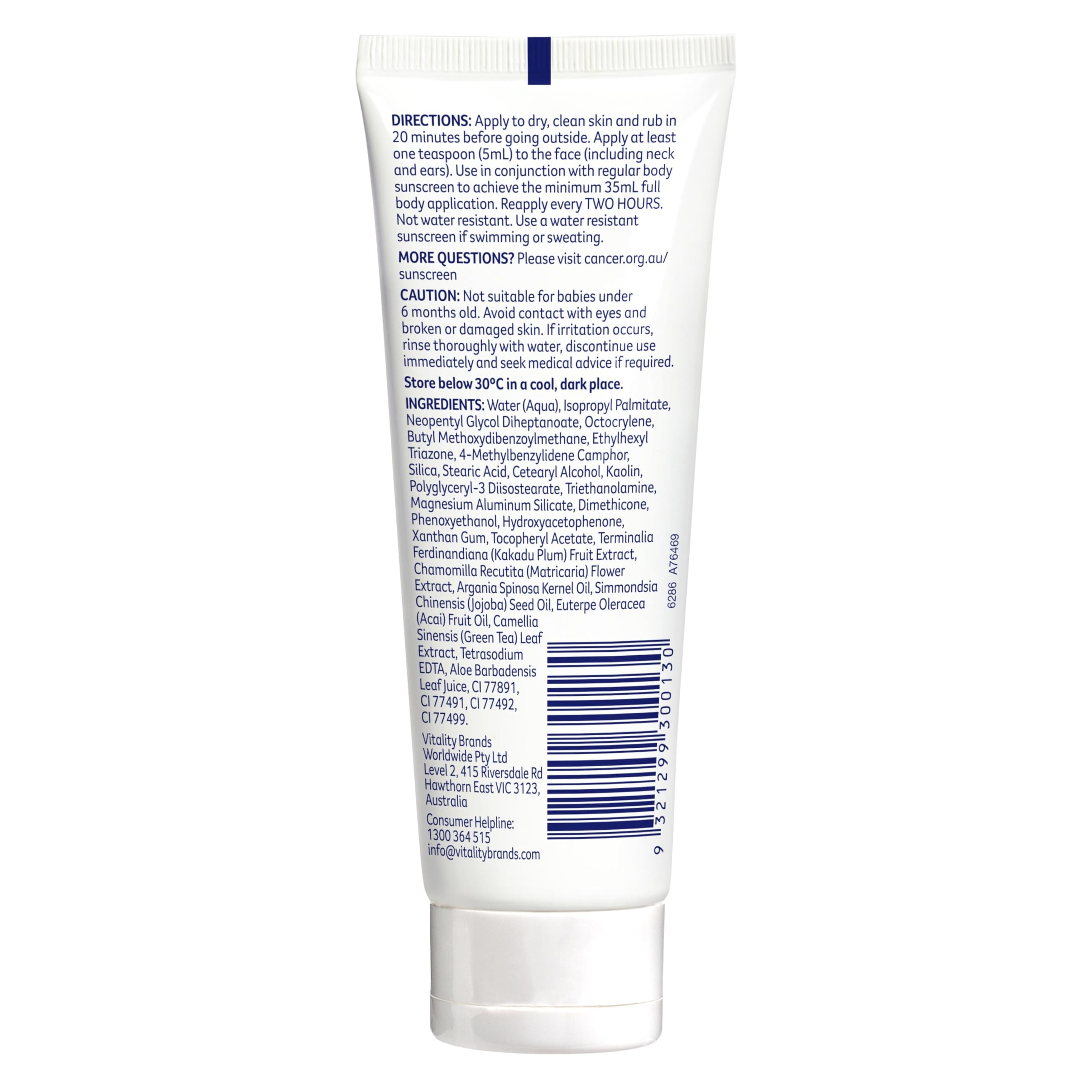 Cancer Council BB Cream calms redness with Chamomile for sensitive skin.