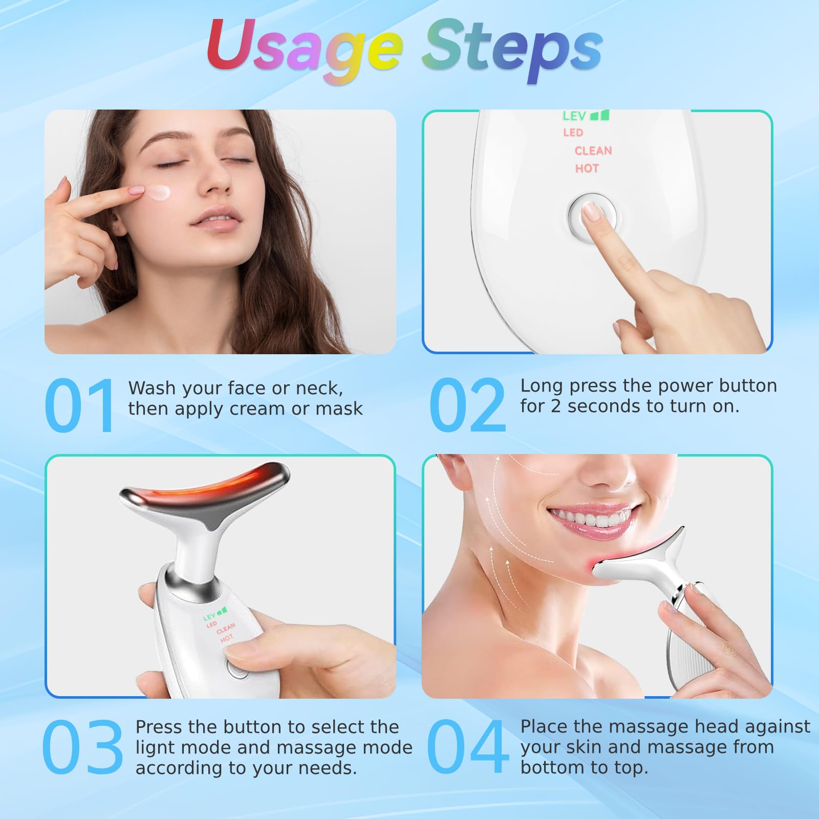 Includes massager, user manual, and USB cable for ready use.