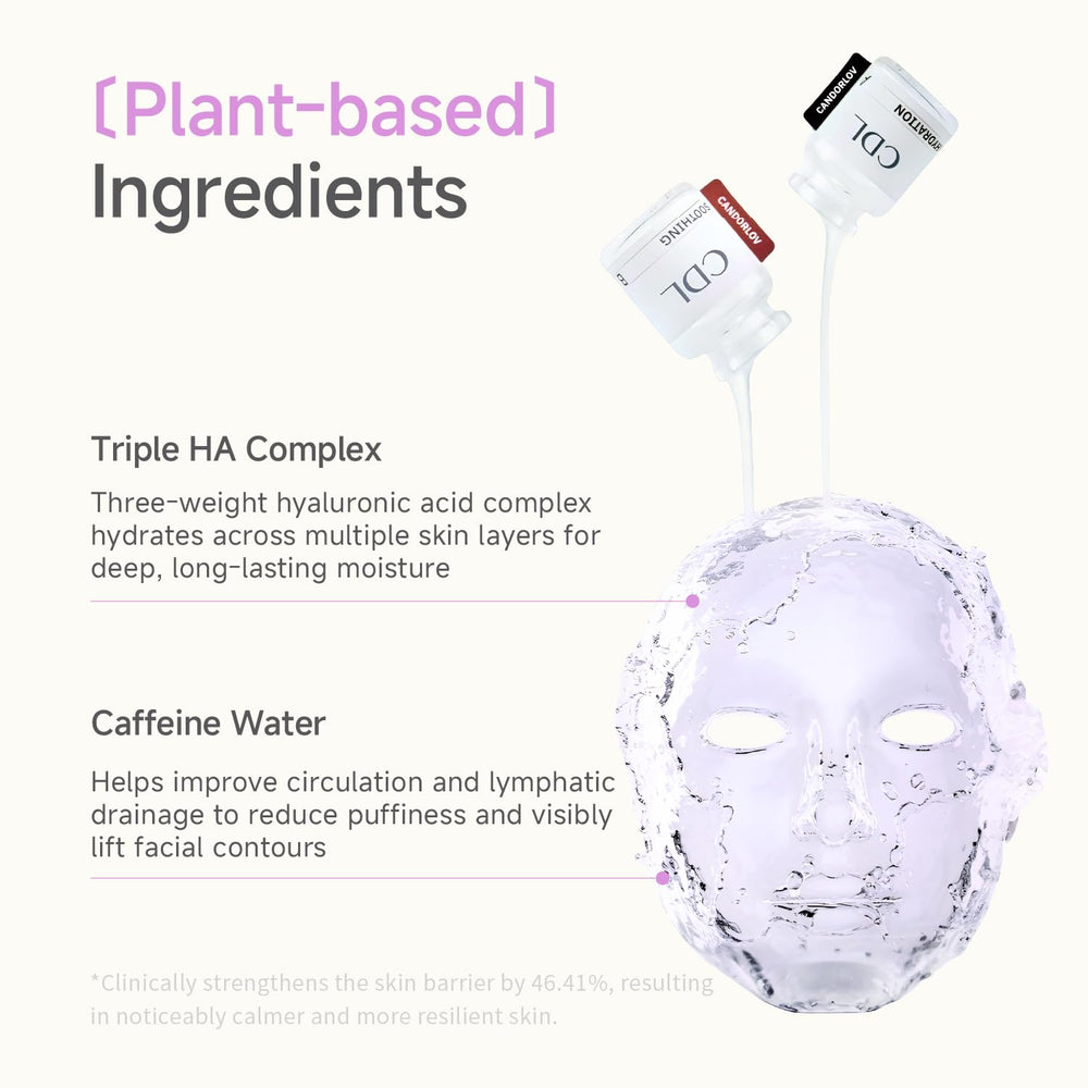Candorlov CDL caffeine and collagen help reduce facial puffiness.