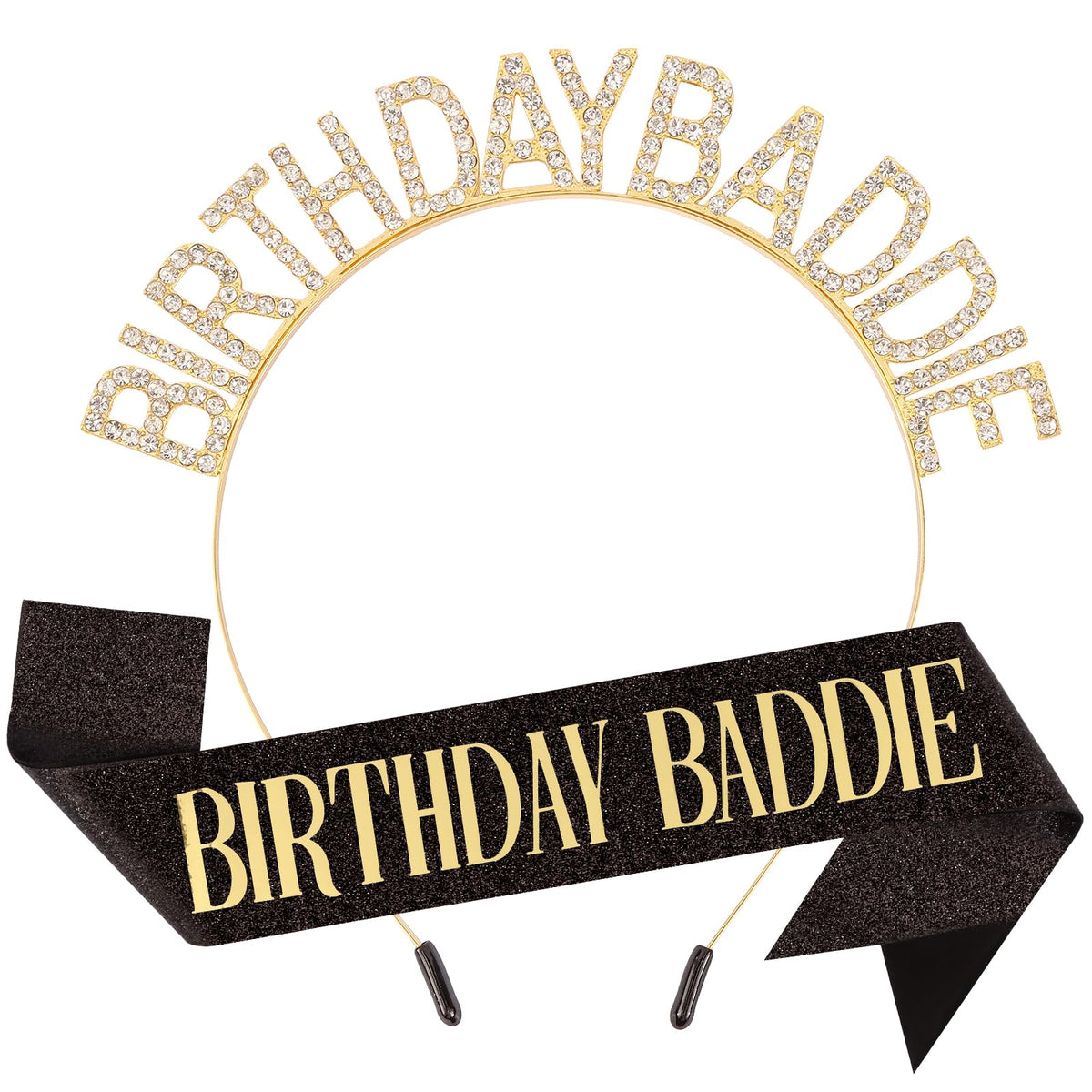Canitor Birthday Baddie sash crown set for standout party moments