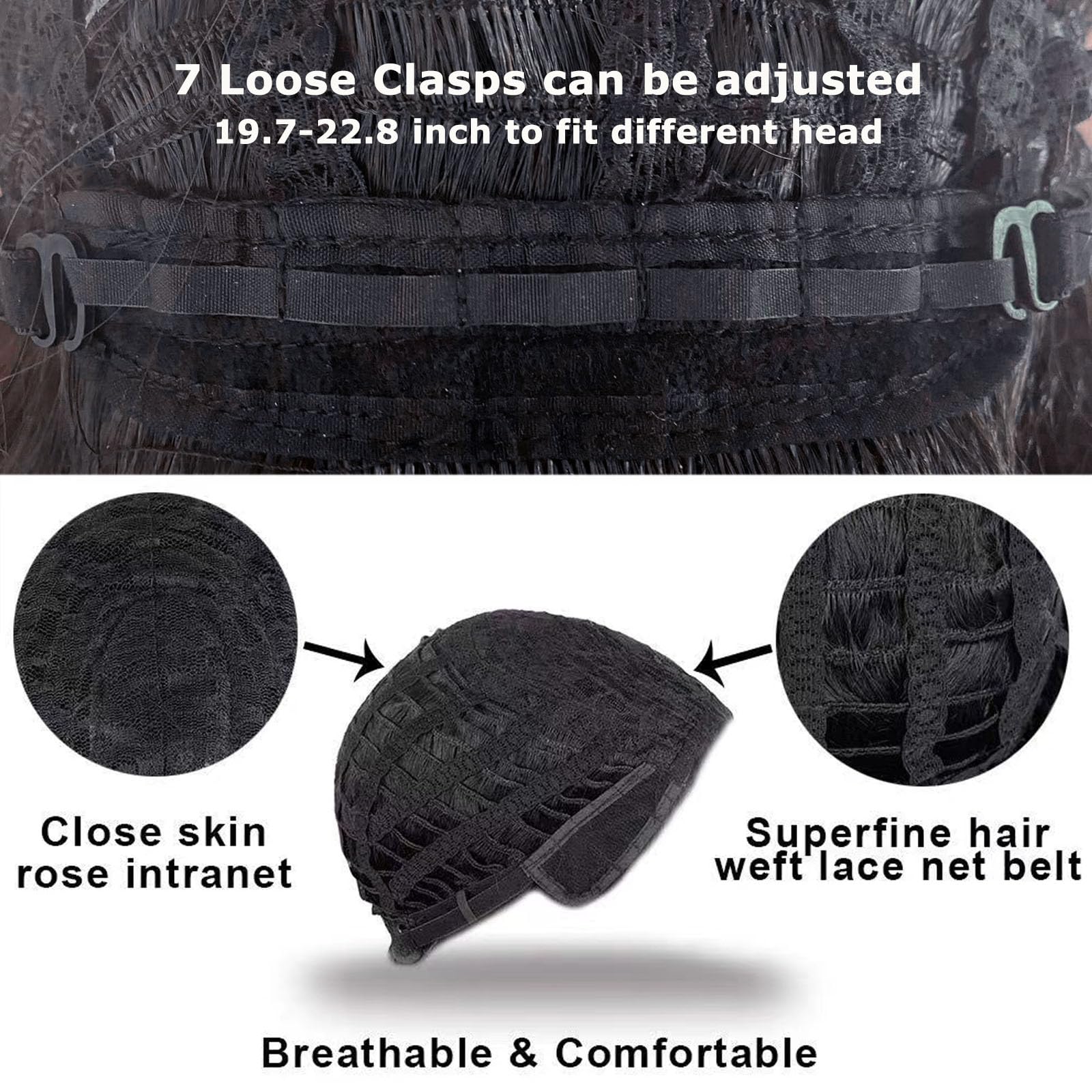 CanLux Curly Wig features a realistic scalp for natural appearance.