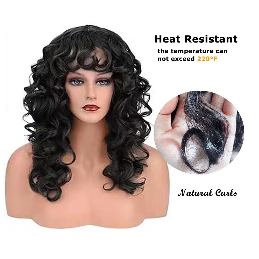 CanLux Curly Wig 22in, heat-stylable up to 220F for versatile looks.