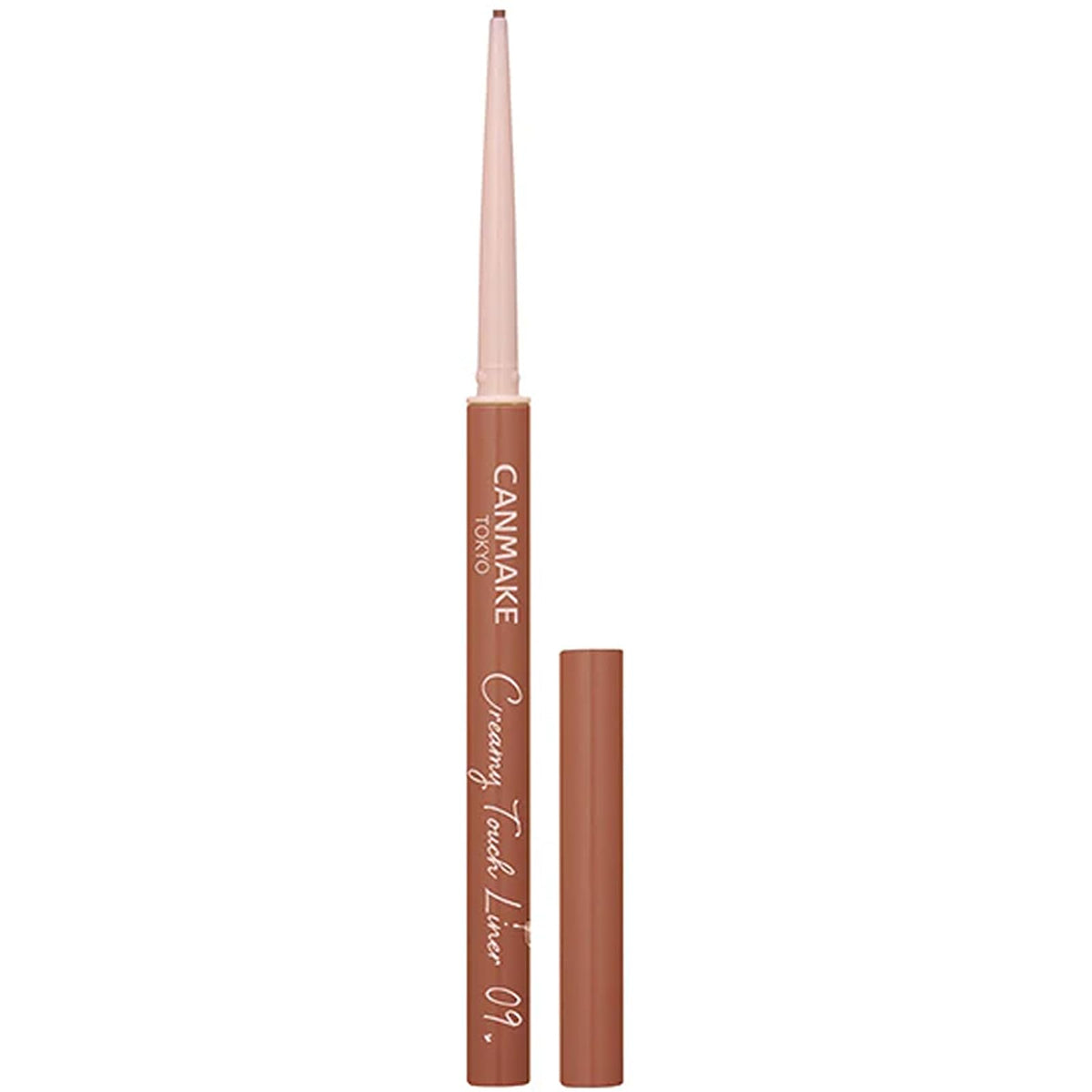 CANMAKE Creamy Touch Liner with 1.5mm ultra-slim tip for precise lines.