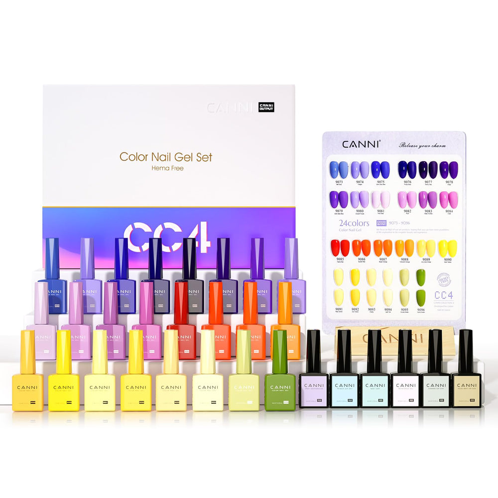 CANNI 30-piece gel polish bottles show vibrant colors for quick selection