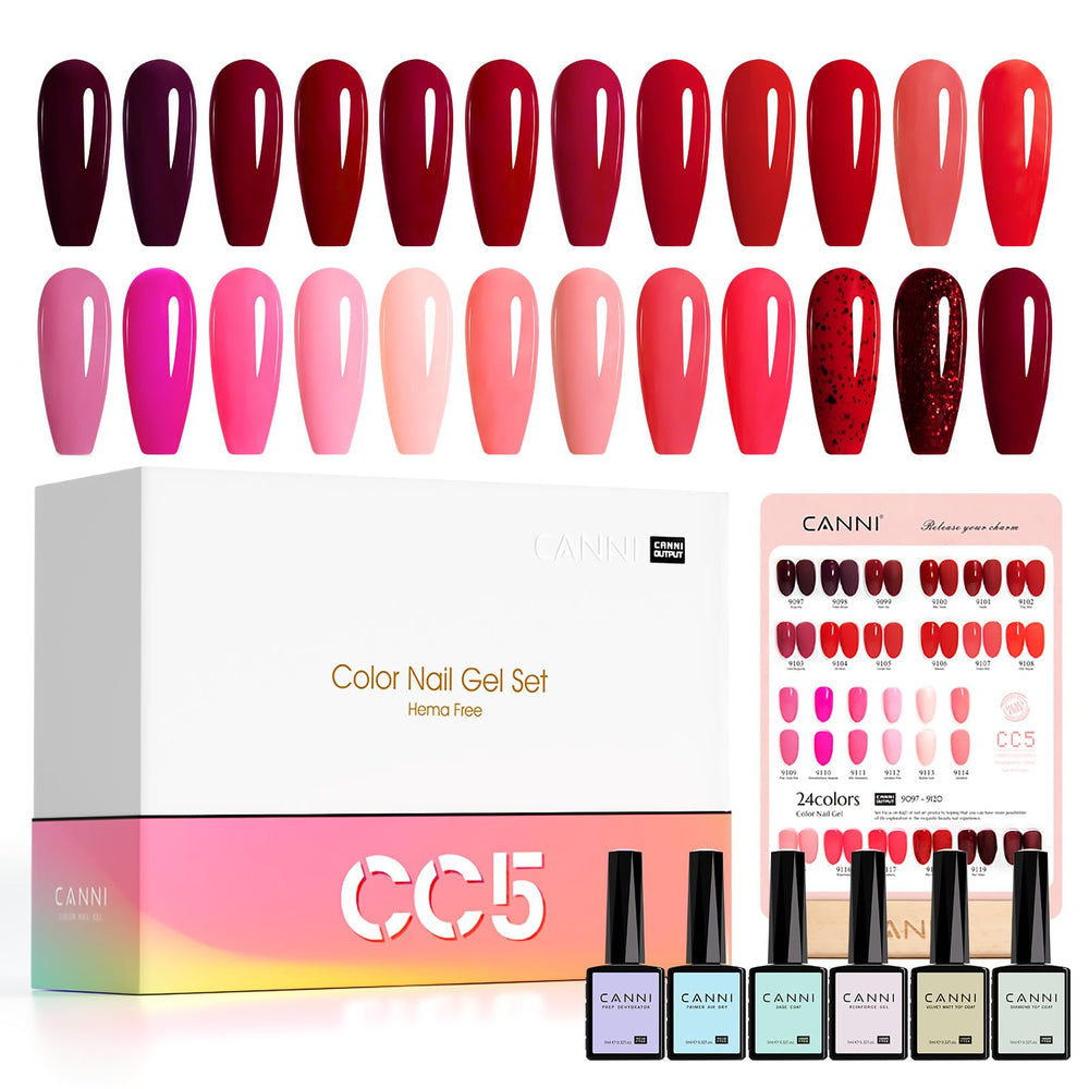 CANNI 30Pcs Fire Red bottle for bold, long-lasting manicures.