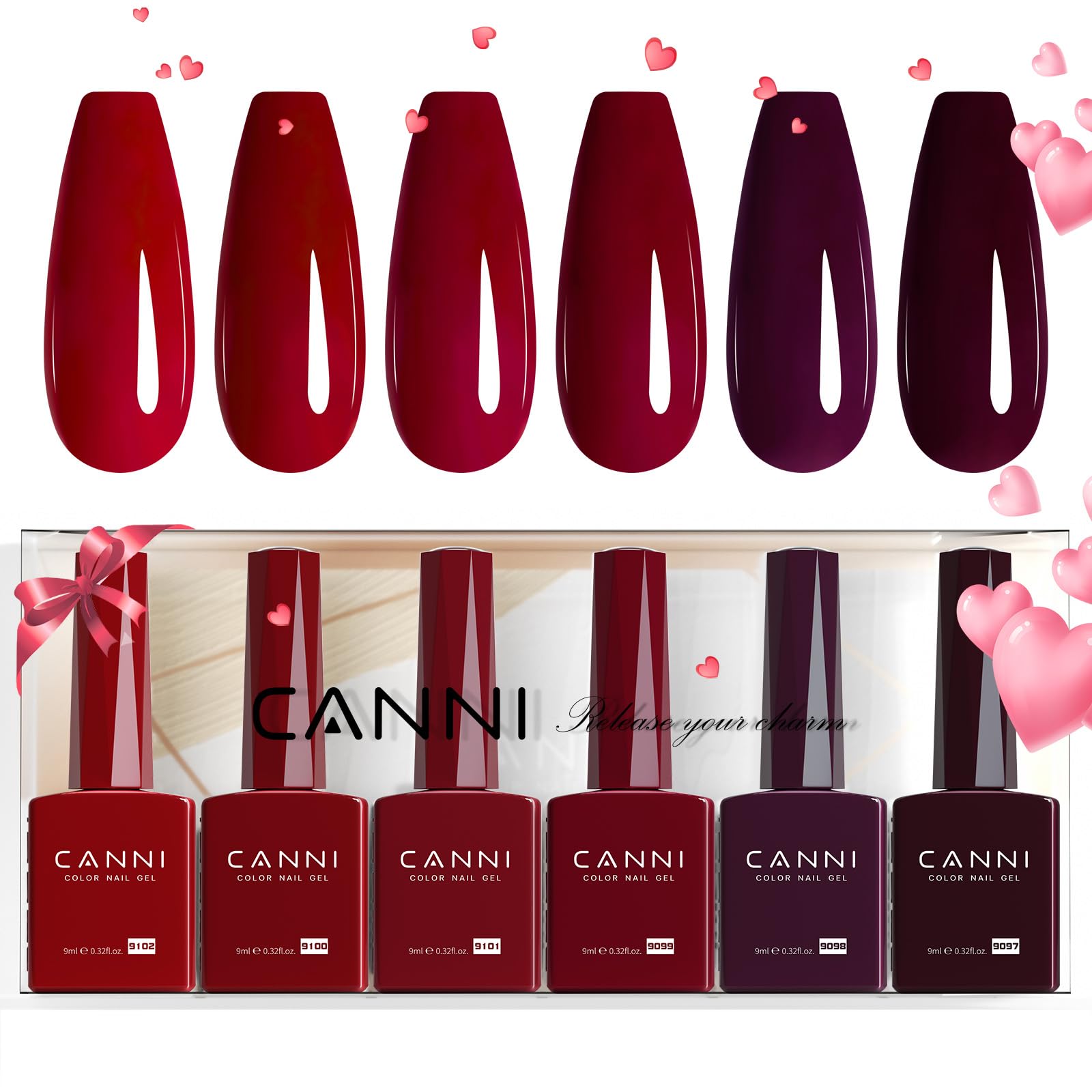 CANNI color bottle design shows true shade for accurate manicure decisions.