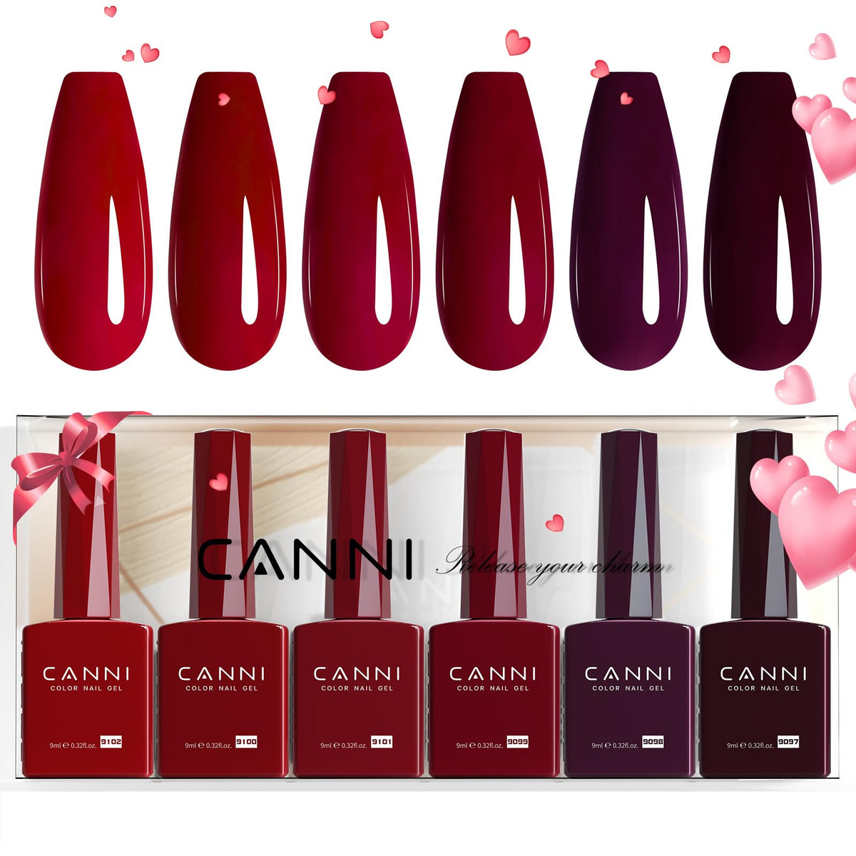 CANNI color bottle design shows true shade for accurate manicure decisions.