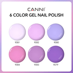 CANNI gel polish brush applying smooth coat on nail