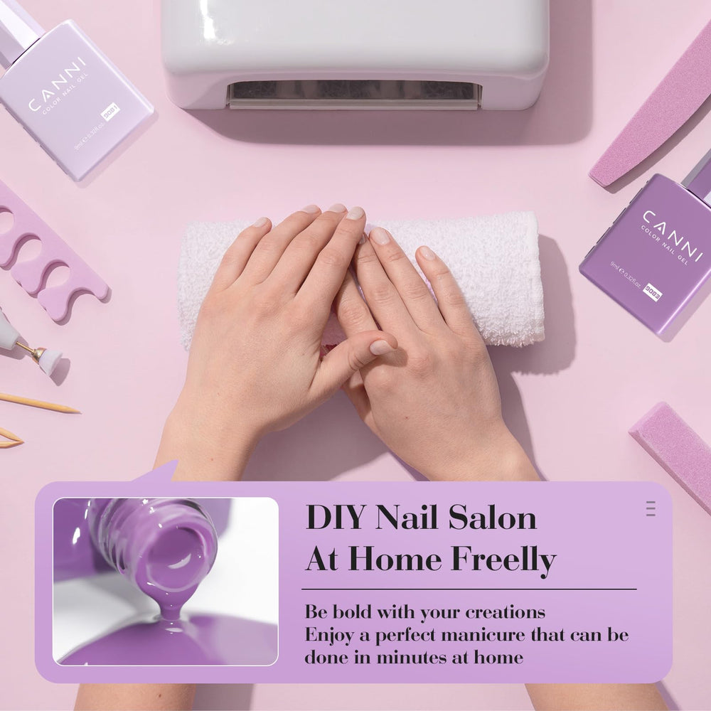 CANNI six-color gel polish set ready for DIY manicure