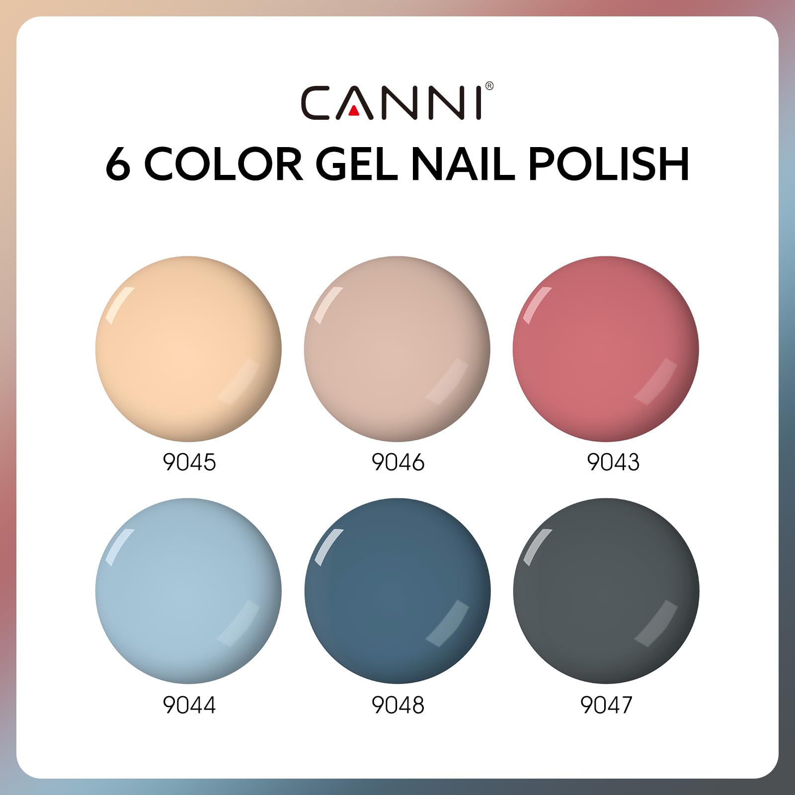 CANNI rich pigments deliver vibrant, opaque gel color on nails.