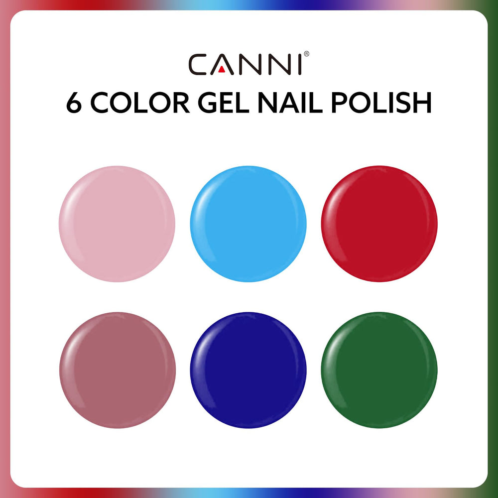 CANNI blue gel nail polish bottle delivering smooth, durable color.