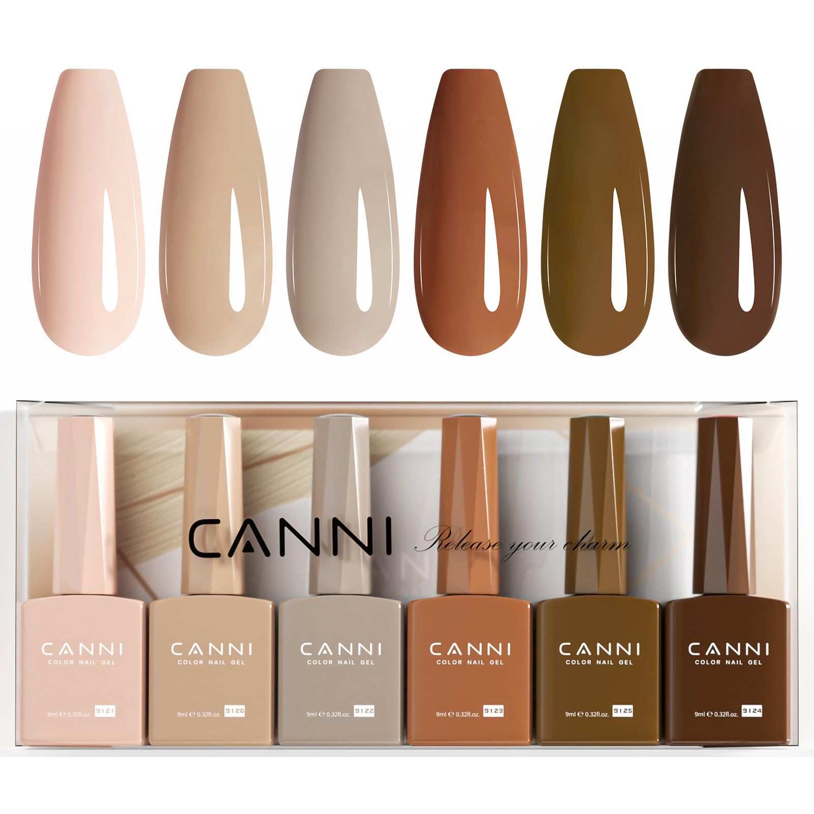 CANNI nude-brown gel set shown as a DIY kit