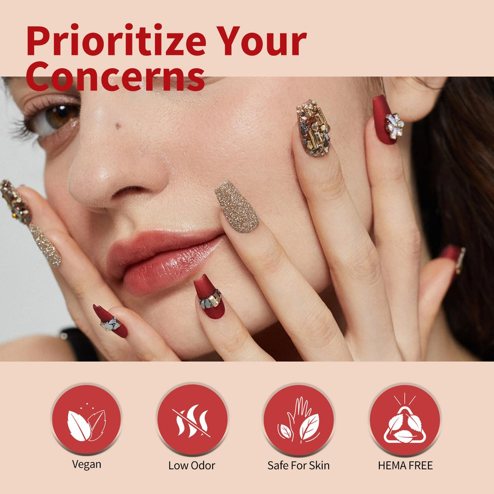 CANNI burgundy gel polish swatch for sophisticated design