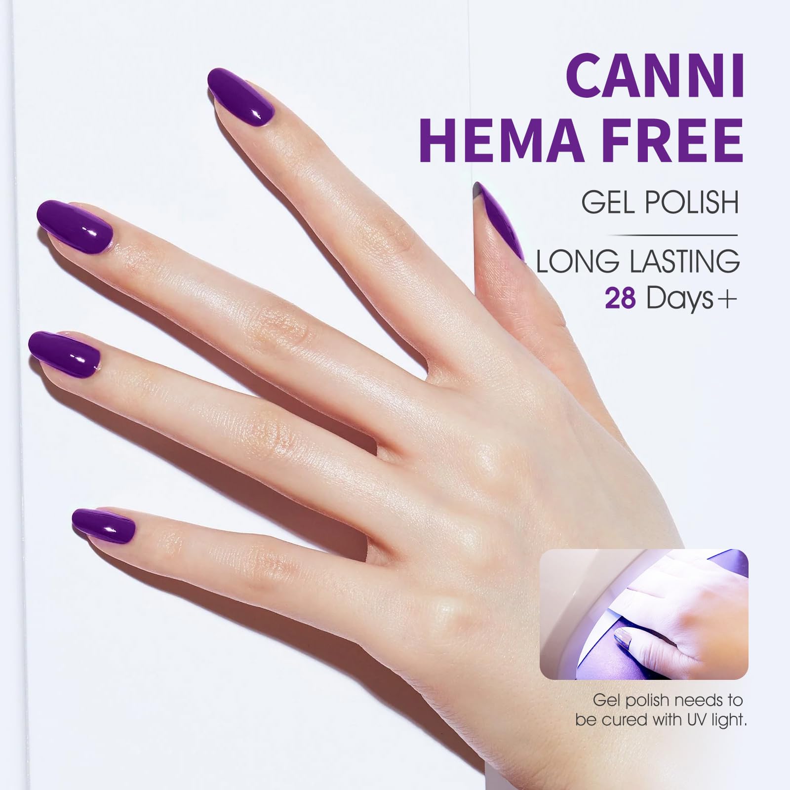CANNI 9 ml bottle design helps quick shade selection during application