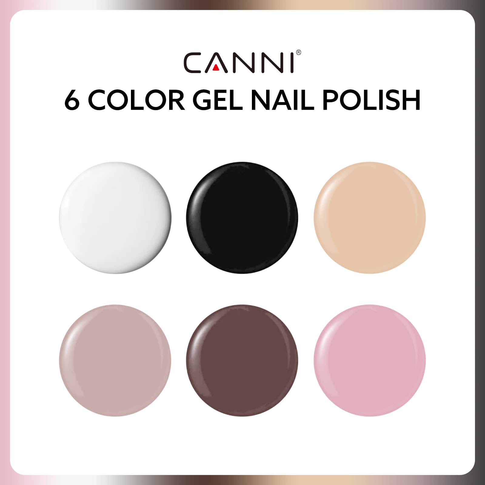 CANNI 9ml black bottle with 3D crystal label aids precise color selection.