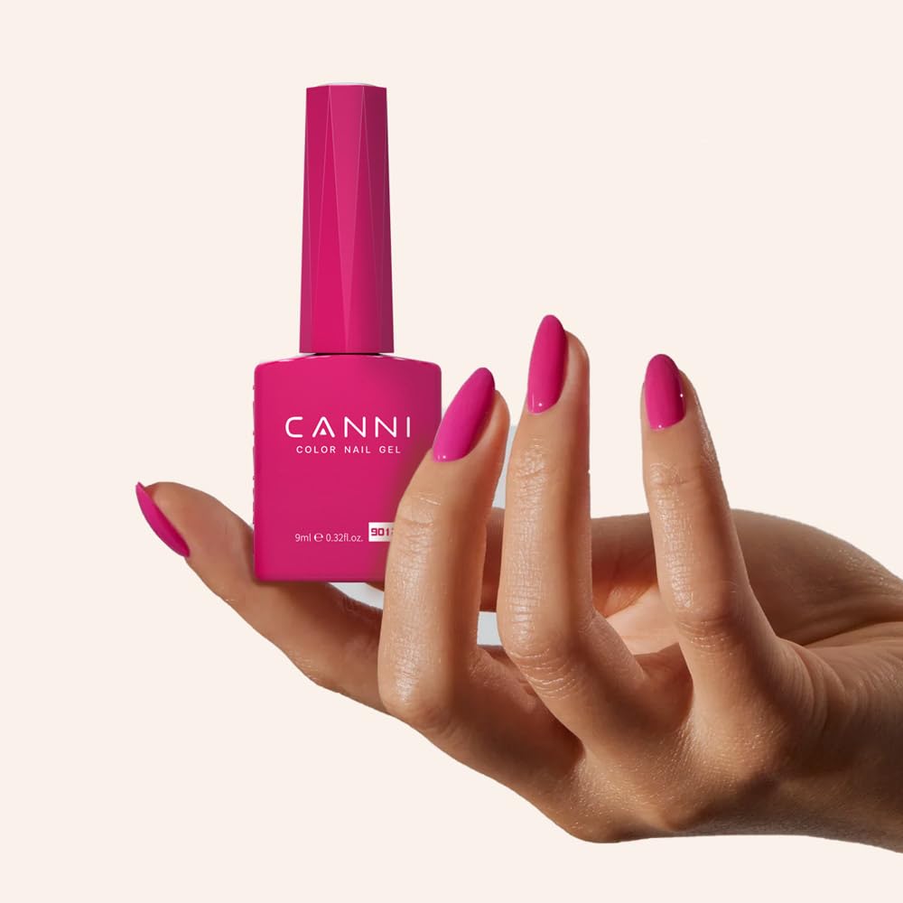 CANNI 3D crystal label close-up on color bottle