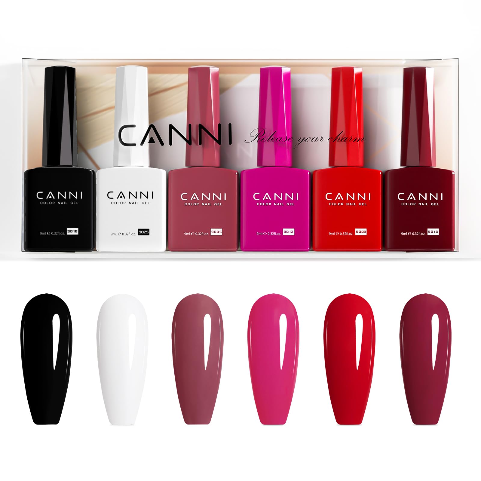 CANNI LED-ready soak-off gel kit for at-home spa manicures