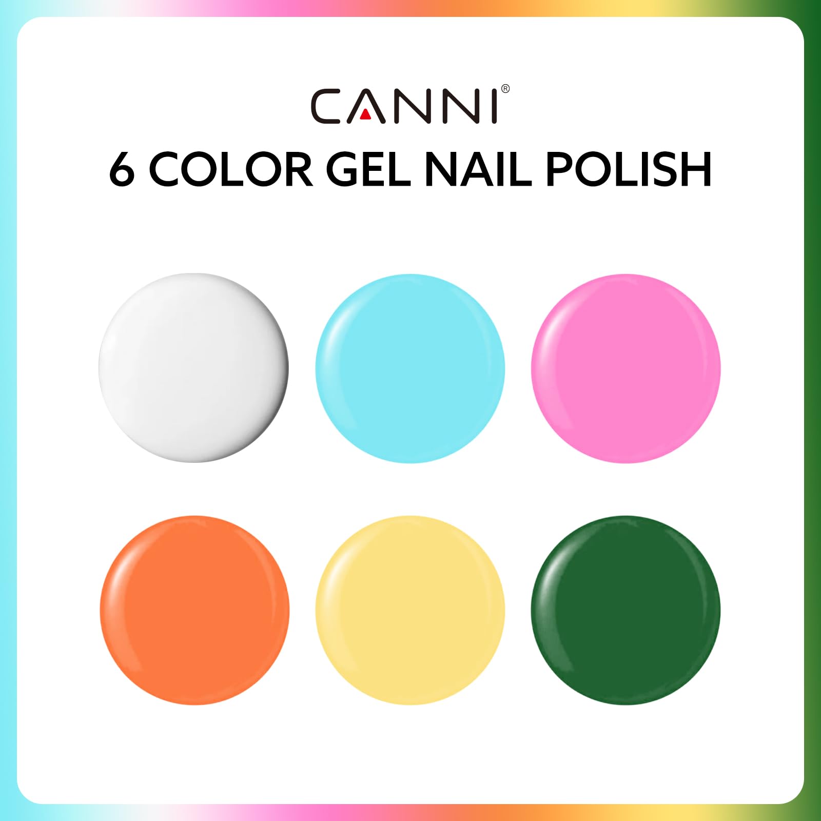 CANNI white bottle shows the clean color option for fast nails.