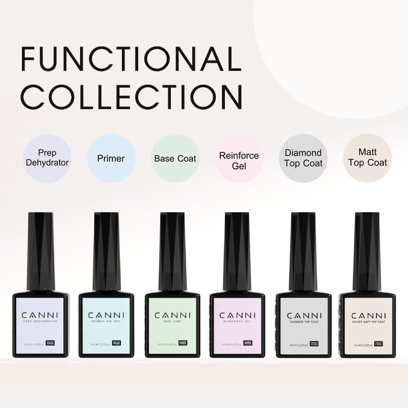CANNI base coat bottle promotes smooth application and durable protection