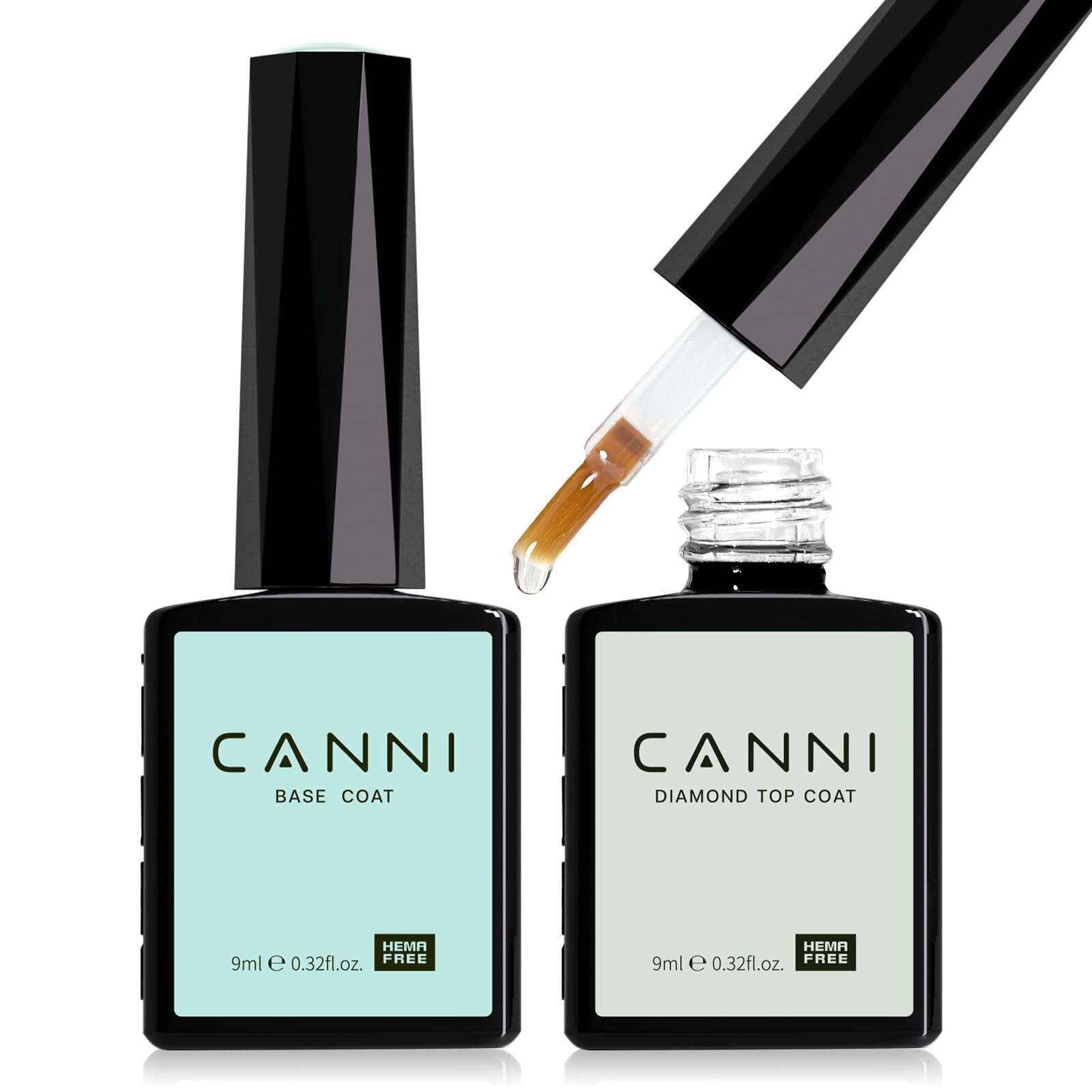CANNI base coat bottle for a durable, chip-resistant gel nail foundation.