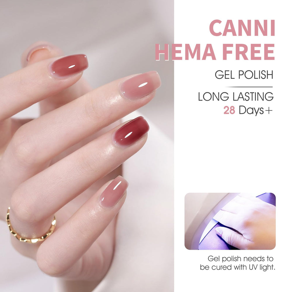 Base and top coat recommended to complete the manicure from CANNI.