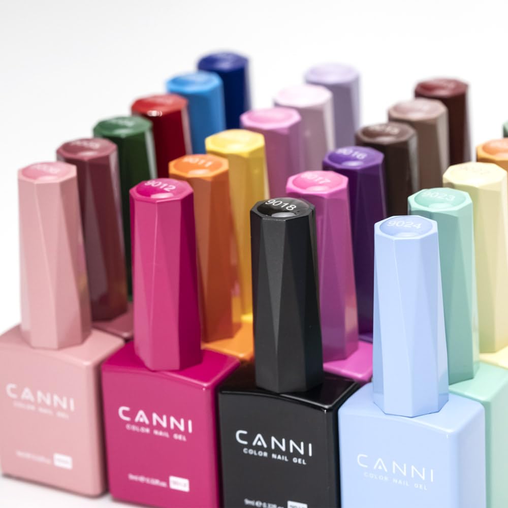 DIY manicure with CANNI brown gel polish for salon-like results at home.