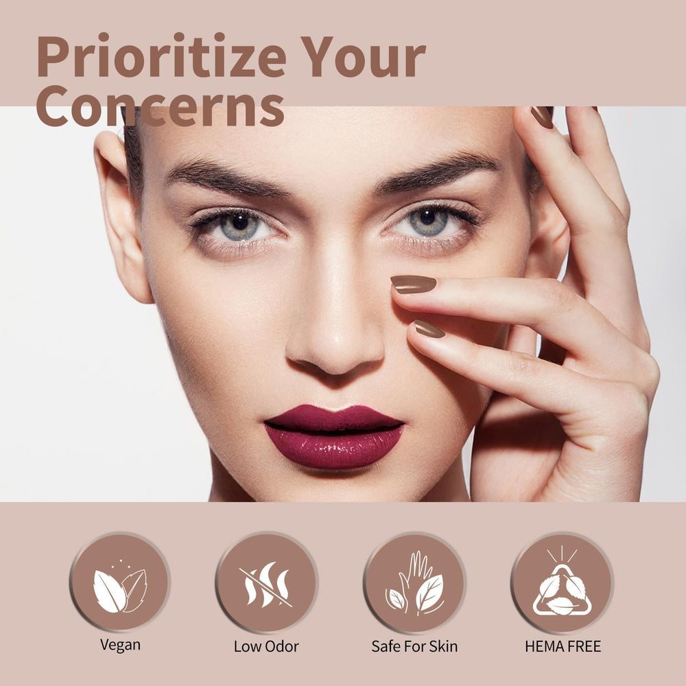 CANNI gel applied on natural nails shows even color with minimal coats.