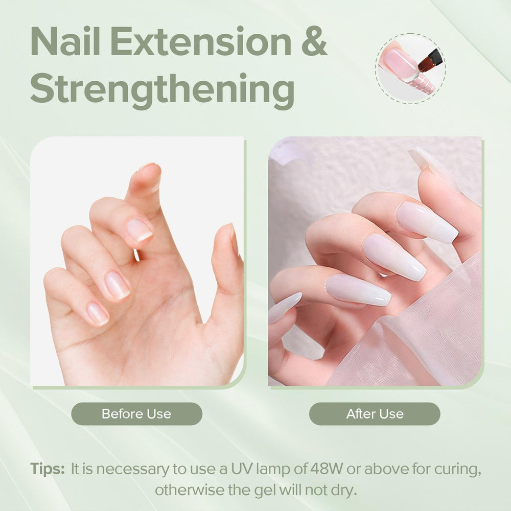 CANNI Builder Gel self leveling surface close-up highlights easy smoothing