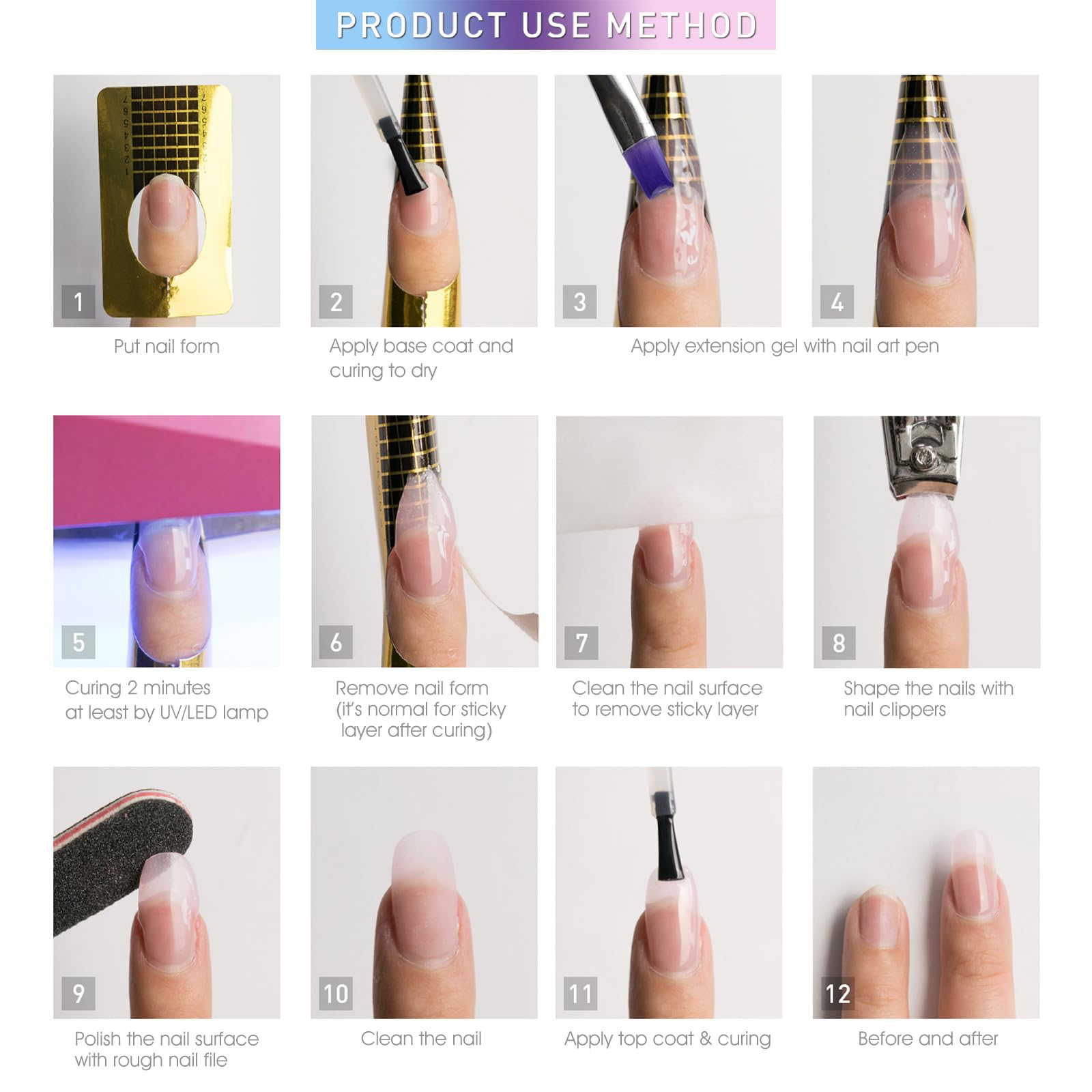 CANNI Builder Gel curing under UV/LED shows quick set for faster manicures