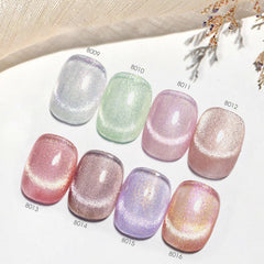 CANNI cat-eye gel polish in lavender purple offers dynamic color shift.