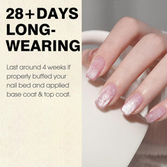 CANNI cat-eye pink pearl application brush enables easy DIY nails