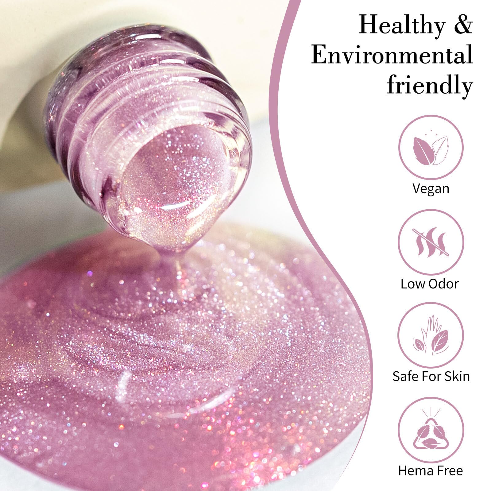 CANNI cat-eye pink pearl magnet demo shows dramatic light-shift effects