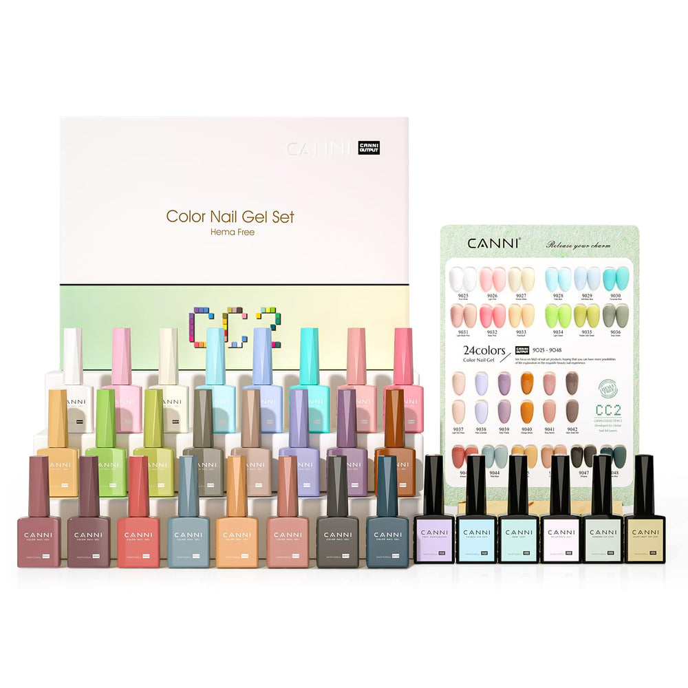CANNI CC2 gel nail polish set packaging shown in premium gift box for easy gifting