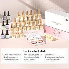 CANNI CC3 jelly gel nail polish set swatch palette display for planning
