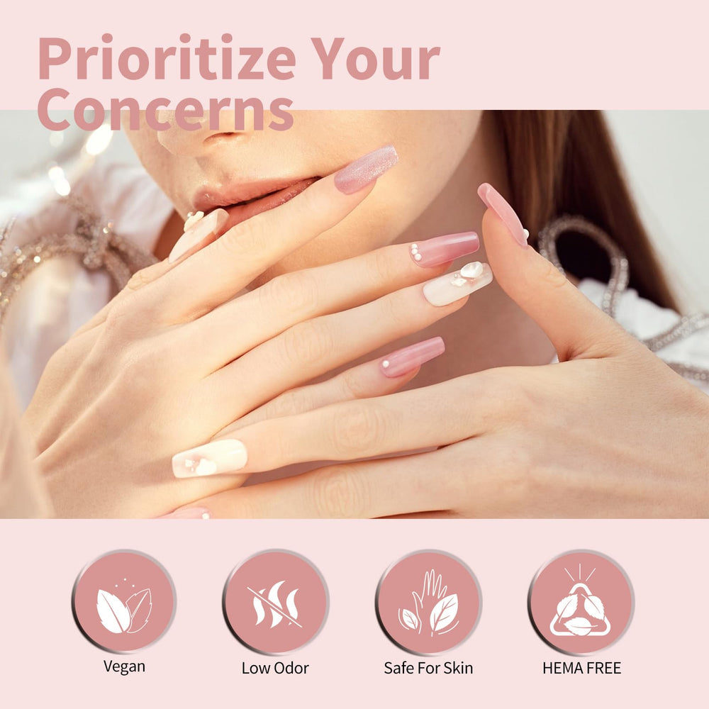 CANNI CC7 at-home nail studio setup pairs with a lamp for DIY nails.