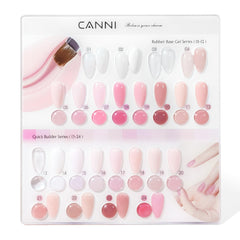 CANNI CF1 30-piece polish arrangement with jelly pink tones