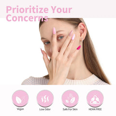 CANNI gel polish with 3D crystal label aids color matching